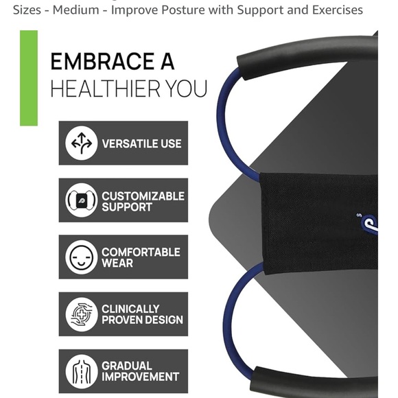 Original Posture Corrector Brace - Black - Extra large. - Picture 7 of 10